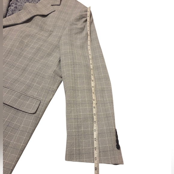 NWOT Oak Hill Men's Sport Coat Blazer 3XL 54R / 56R Gray Plaid Blue Floral - Picture 10 of 14